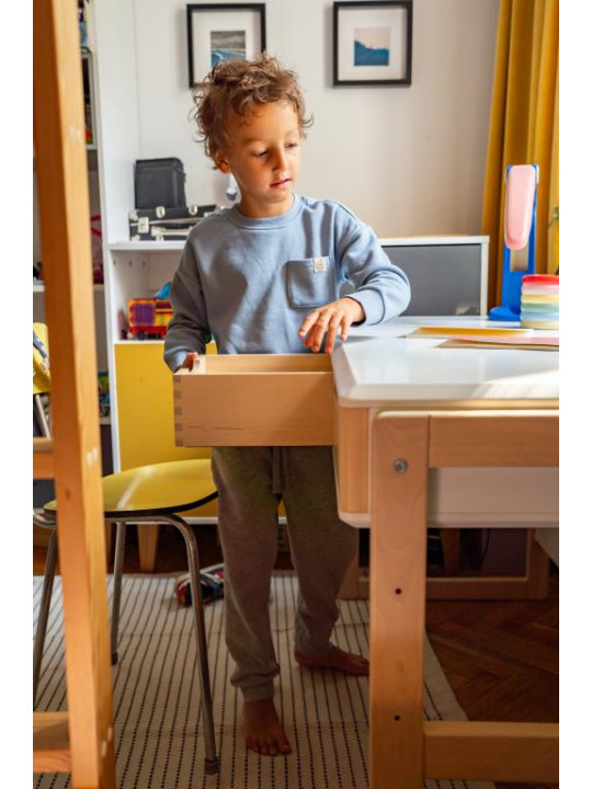 Funflex children's white height adjustable desk – Inmondo