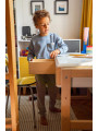 Scrivania in legno bianco regolabile in altezza per bambini Funflex