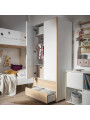 Funflex white 2-Door wardrobe for children bedroom – Inmondo