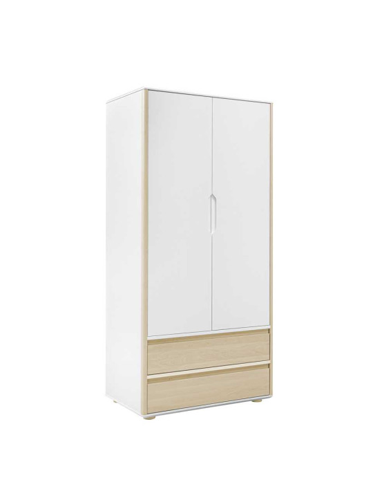 Funflex white 2-Door wardrobe for children bedroom – Inmondo