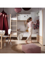 Funflex white 2-Door wardrobe for children bedroom – Inmondo