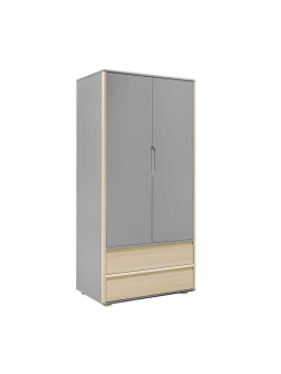Armadio 2 ante per bambini Funflex grigio – Inmondo