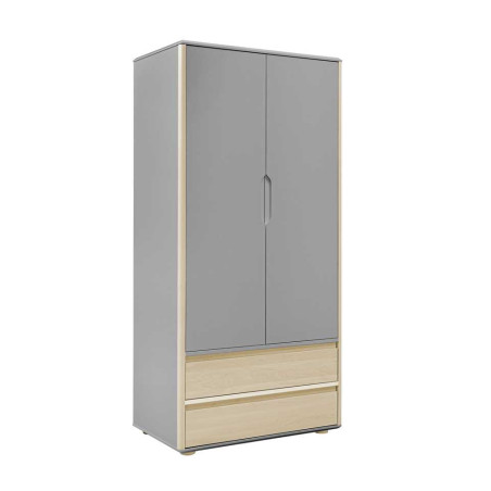 Funflex grey children's 2-Door wardrobe – Inmondo