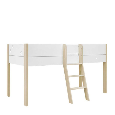 Letto singolo rialzato bianco per bambini Funflex – Inmondo