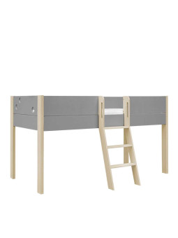 Letto singolo rialzato grigio per bambini Funflex – Inmondo