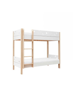 Letto a castello per bambini in legno bianco Funflex – Inmondo