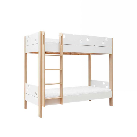Letto a castello per bambini in legno bianco Funflex – Inmondo