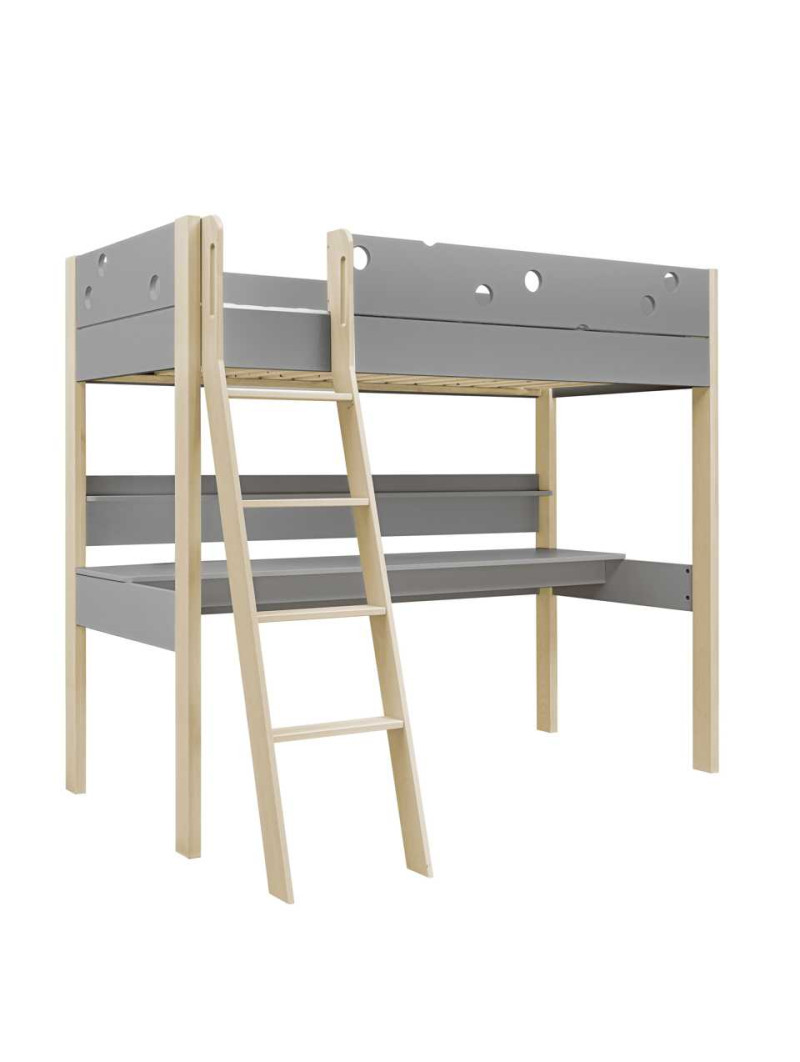grigio per bambini con scrivania e mensola Funflex – Inmondo