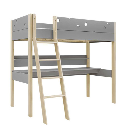 grigio per bambini con scrivania e mensola Funflex – Inmondo