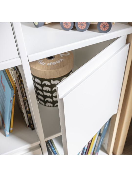 Comò in legno grigio per bambini Funflex con 4 ante – Inmondo