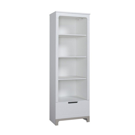 Children's bedroom Bookcase in white and grey or pink Pine Wood - Mini Collection