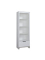 Libreria per la Cameretta dei Bambini in Legno di Pino bianco e grigio o rosa - Collezione Mini