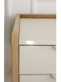 Scrivania Versa per ragazzi moderna con gambe in rovere - Bellamy