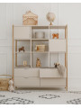 Versa Wide Bookcase for Kids & Teens Modern Oak-Leg Study - Bellamy