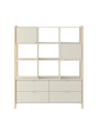 Libreria ampia Versa per ragazzi moderna con gambe in rovere - Bellamy