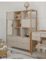 Versa Wide Bookcase for Kids & Teens Modern Oak-Leg Study - Bellamy