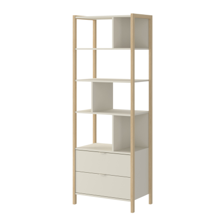 Versa Tall Bookcase for Kids & Teens Modern Oak-Leg Study - Bellamy