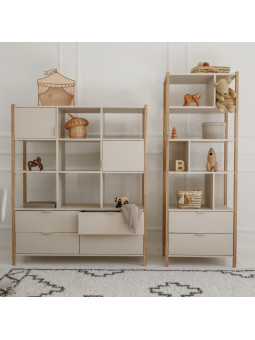 Versa Tall Bookcase for Kids & Teens Modern Oak-Leg Study - Bellamy