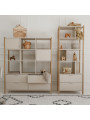 Libreria alta Versa per ragazzi moderna con gambe in rovere - Bellamy