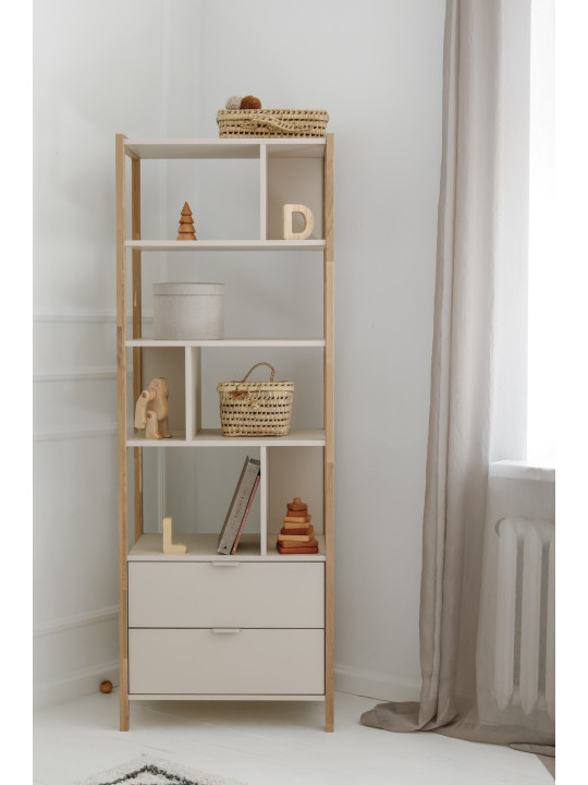 Versa Tall Bookcase for Kids & Teens Modern Oak-Leg Study - Bellamy
