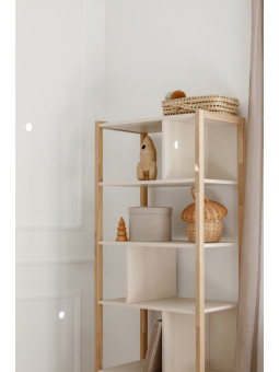 Versa Tall Bookcase for Kids & Teens Modern Oak-Leg Study - Bellamy