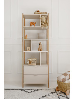 Versa Tall Bookcase for Kids & Teens Modern Oak-Leg Study - Bellamy