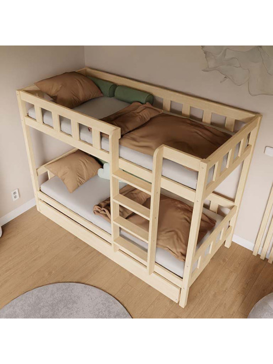 Children's Bunk bed Plotty with ladder - Benlemi