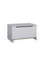 Children's bedroom Toy Box in white and grey or pink Pine Wood - Mini Collection