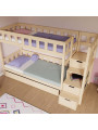Children's Bunk bed Plotty with storage stairs - Benlemi