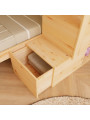 Children's House bunk bed Alpy with front storage stairs - Benlemi