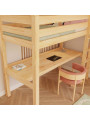 Children's House loft bed Manaslu with ladder and desk - Benlemi