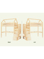 Children's House loft bed Manaslu with storage staris and desk - Benlemi