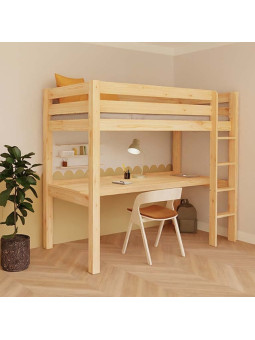Letto a Soppalco Makalu per Bambini con scrivania - Benlemi