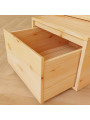 Children's Loft Bed Makalu with storage stairs and desk - Benlemi