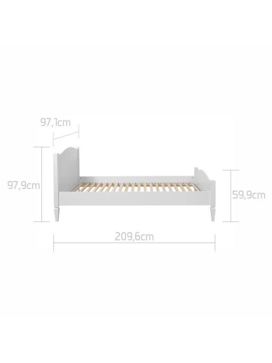 Letto 90x200 con spondina Royal - BellAmy