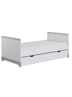 Children's bedroom Cot Bed Drawer in white Pine Wood - Mini Collection