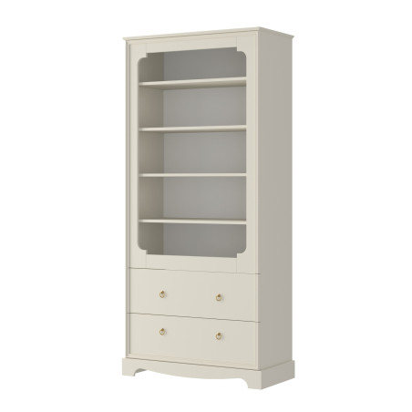 Children's Wall Bookcase with Drawers Royal latte - BellAmy