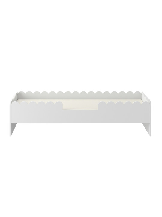 Lettino montessoriano Book Nook 80x160 con cassettone bianco - BellAmy
