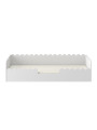 Lettino montessoriano Book Nook 80x160 con cassettone bianco - BellAmy