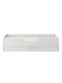 Lettino montessoriano Book Nook 80x160 con cassettone bianco - BellAmy