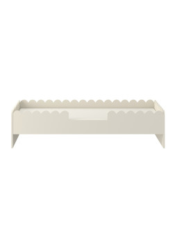 Lettino montessoriano per bambini Book Nook 80x160 con cassettone latte - BellAmy