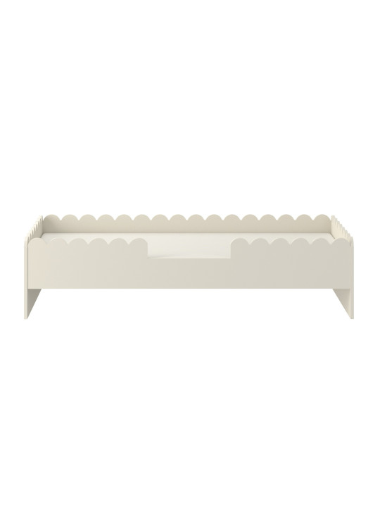 Lettino montessoriano per bambini Book Nook 80x160 con cassettone latte - BellAmy