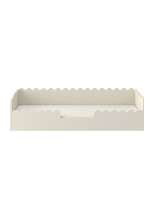 Lettino montessoriano per bambini Book Nook 80x160 con cassettone latte - BellAmy