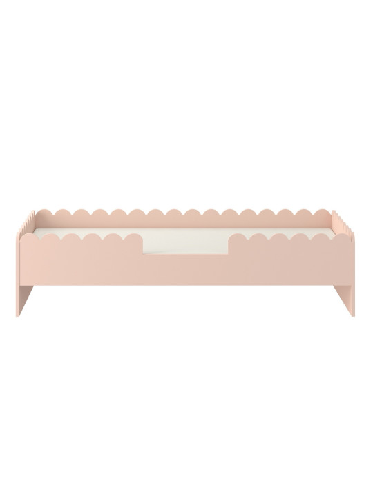 Children’s bed Book Nook in Montessori style 80x160 with drawer sunset vintage pink - BellAmy