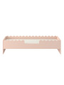 Lettino montessoriano per bambini Book Nook 80x160 con cassettone rosa tramonto pastello - BellAmy