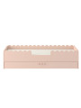 Lettino montessoriano per bambini Book Nook 80x160 con cassettone rosa tramonto pastello - BellAmy