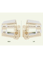 Letto a castello Cottage con scale contenitore per bambini - Benlemi