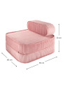 Children's Guava Pink Mousse Flip Chair - Wigiwama