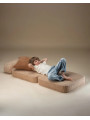 Poltrona per bambini Flip in velluto a coste marrone - Wigiwama