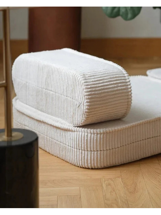 Children's Marshmallow White Mousse Flip Chair - Wigiwama